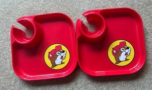 Buc-ees Red Party Plates Set Fits Solo Cup New - Picture 1 of 5