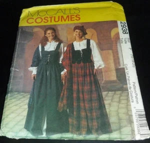 Medieval Tartan Celtic Scotland Gaelic Shawl Dress Costume Sewing Pattern 16-20 - Picture 1 of 3