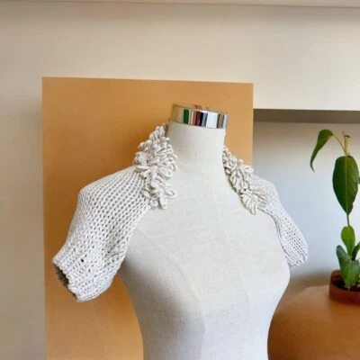 Brunello Cucinelli 女式棉短针织开衫夹克 M 码意大利 — 第 1/4 张图片