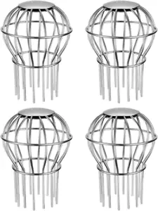 Gutter Guard Filter Strainer Fits Round Downspout Stops Leaves Seeds 4 Pack NEW - Picture 1 of 11