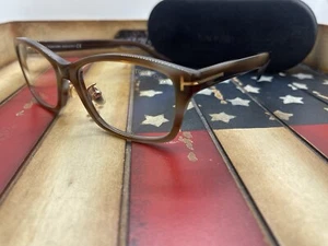 TOM FORD Occhiali blu blocco TF5724-D-B 056 56 mm opzione montatura marrone da aggiungere RX - Foto 1 di 9