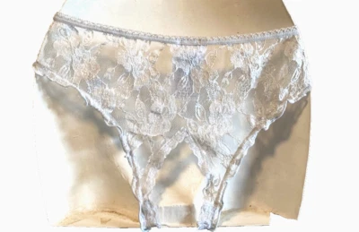 "Cottelli Collection" Slip *Ouvert *Panty Dessous Lingerie weiß Spitze  Gr.L Neu - Bild 1 von 4