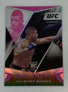 2021 Chronicles Black UFC Gilbert Burns PINK Rookie RC #119 - Foto 1 di 2