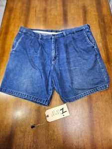 DOCKERS Pleated Blue Jean Shorts Men's Size 42 - Picture 1 of 15