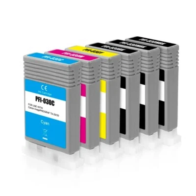 6*55ML PFI-030 Compatible Ink Cartridge For Canon TA-20 TA-30 With Pigment Ink - Image 1 of 4
