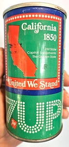 7UP California 1850 12 oz Soda Can 31st Golden State Sacramento Capitol - Picture 1 of 4