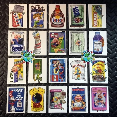 GARBAGE PAIL KIDS WE HATE THE 90s 2019 WACKY-PAILS COMPLETE 20-CARD SET +WRAPPER - Image 1 of 3