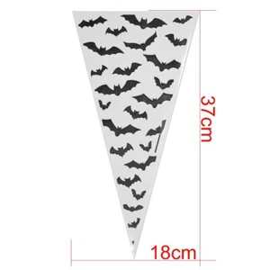 10 Halloween Fledermaus Spitztüten Candy OPP Tüten Bonbontüten Süßes - Bild 1 von 1