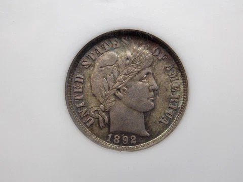 1892 "P" Barber SILVER Dime 10c NGC MS64 #003 Uncirculated BU MS ECC&C, Inc Cover