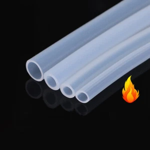Clear Food Grade Silicone Tube Rubber Hose Pipe Resist High Temp Beverage Tubing - Picture 1 of 29