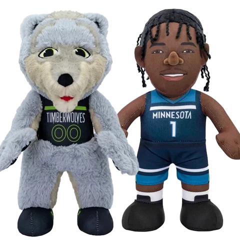 Bleacher Creatures Minnesota Timberwolves Bundle: Anthony Edwards and Crunch 10" Cover