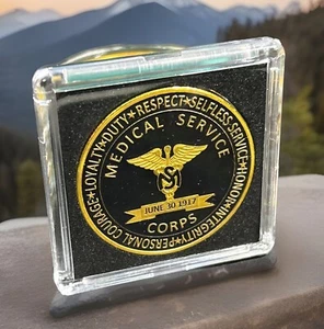 US ARMY Medical Service Corps - 1917 Challenge Coin mit Etui! - Bild 1 von 2