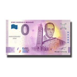 Anniversary 0 Euro Souvenir Banknote King Hassan II Mosque Morocco MAAB 2022-1 - Picture 1 of 3