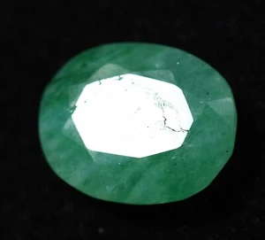 9.10 Ct Natural Green Emerald Zambian GGL Certified TOP Quality Treated Gemstone - Picture 1 of 5