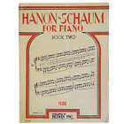 Vintage 1946 Hanon Pianka na fortepian Muzyka Chart Książka ćwiczeń Dwie efemerydy
