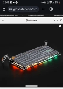 GRAVASTAR K1 PRO GAMING KEYBOARD - Picture 1 of 2