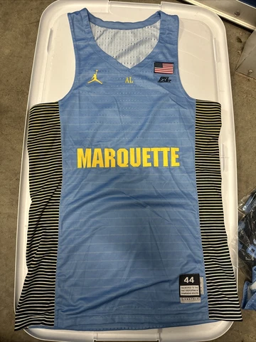 Jordan Marquette Golden Eagles BASKETBALL JERSEY NCAA Sz 44+2 Men’s BIG EAST Cover