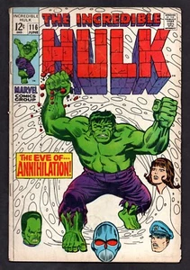 The Incredible Hulk #116 Marvel 1969 Silver Age GD+ Herb Trimpe Stan Lee - Bild 1 von 2