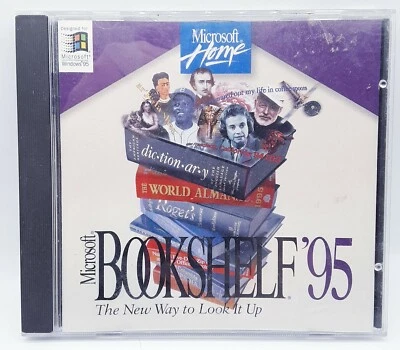 Vintage Microsoft Bookshelf 95 PC CD-ROM Designed for Windows  - Image 1 of 3