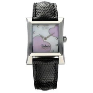 Vulcain Vulcanova 600120N5SBAO901 Pink Heart MOP Square Quartz Women's Watch - Picture 1 of 4