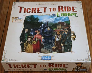 Ticket To Ride Europe 15th Anniversary Deluxe + Maniche Giorni delle Meraviglie Usato 100% - Foto 1 di 5
