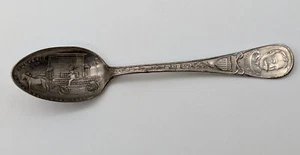 Antique 1899 Kansas Corn Crop Admiral Dewey Hero of Manilla Souvenir Spoon - Picture 1 of 7