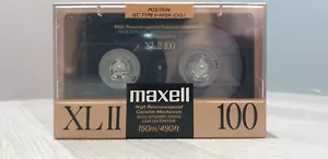 MAXELL XLII 100 TYPE II BLANK CASSETTE TAPE NEW & SEALED 1988 - Picture 1 of 5