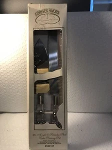 Forever Favors 2pc Acrylic & Stainless steel cake serving set - Picture 1 of 1