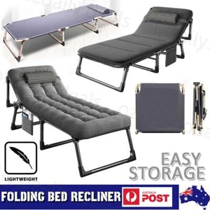 Portable Mattress Recliner Bedding Single Foldable Folding Bed Camping Mat New - Picture 1 of 15