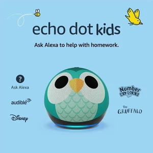 Amazon Echo Dot 5th Gen Kids Edition - Green Owl - C2N6L4 - Excellent Condition - Picture 1 of 10