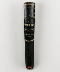 Rare Literary Journal Revue de Paris 1923 Tome V – Rousseau Unpublished Lettres! - Picture 1 of 24