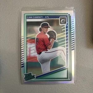 2025 Panini Donruss - Optic Rated Prospects Cam Caminiti #195 Holo Prizm (RC) - Foto 1 di 2