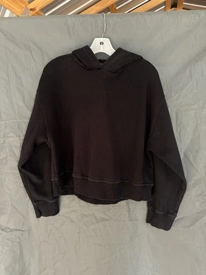 Sudadera con capucha para mujer Zara de gran tamaño negra talla grande nueva sin etiquetas Foto 1 de 4