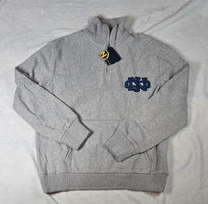 Nautica Mens Sweatshirt Pullover 1/4 Zip Embroidered Vintage Logo Gray Large - Picture 1 of 4