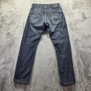 Levis 514 Jeans Mens 29x30 Blue Slim Straight Zip Fly Denim Zipper Back Pockets - Picture 1 of 10