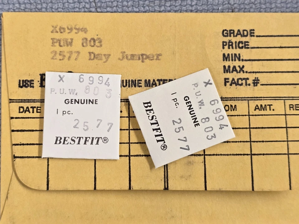 2 x New PUW 803 Wristwatch Day Jumper Lot X/6994 - Image 1 of 1