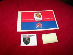 1968 BMC Passport To Service Brochure - MG Austin Healey - Picture 1 of 3
