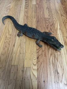 Vtg 1987 30” Dor Mei Crocodile Rubber Toy Prop Figure Statue Reptile Alligator - Picture 1 of 21