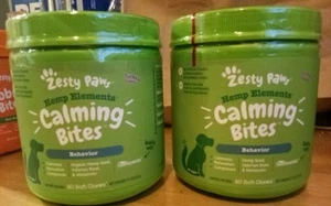 Zesty Paws calming bites For dogs behavior 180 soft chews Exp 05/2026 - Picture 1 of 2