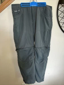 Kuhl Pants Men’s Size 38x32 Liberator Convertible Stealth Cargo Zip Hiking Gray - Picture 1 of 14