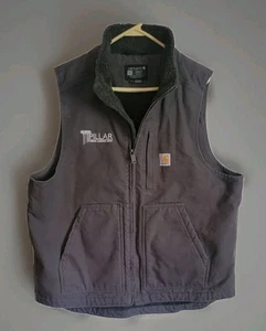 Carhartt Mens Grey Vest Loose FIT Size LARGE - Picture 1 of 6