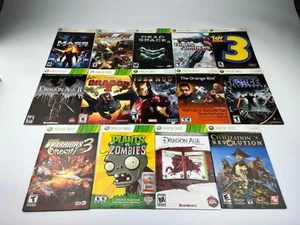 Lot Of 14 Xbox 360 Manuals Only (Orange Box Toy Story Transformers Dragon Age) - Picture 1 of 2