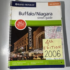 Buffalo / Niagara New York Street Guide 2006 Rand McNally (minor Water Damage) - Picture 1 of 22