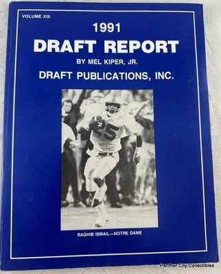 Mel Kiper Draft Report 1991 NFL Fútbol Brett Favre Raghib Rocket Ismail Foto 1 de 4