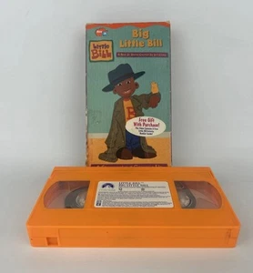 Little Bill - Big Little Bill VHS 2001 Nickelodeon Nick Jr Orange Tape Rare Film - Foto 1 di 5