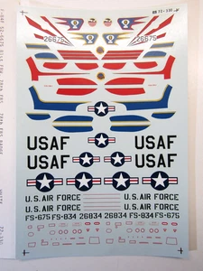 MicroScale Decal Sheet 1:72 Scale F-84F Thunderstreak # 72-330 - Bild 1 von 5