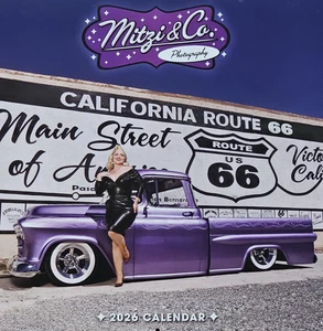 Hot Rod 2026 y calendario PIN-UP personalizado 12 meses coche vintage clásico fotos automáticas - Imagen 1 de 4