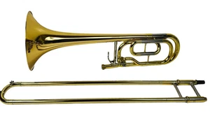 YAMAHA Bass Trombone YBL-421G Clear lacquer finish W/ Hard case - Picture 1 of 17