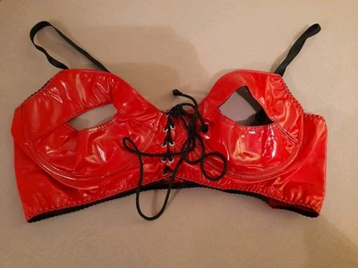 BH Ouvert Rot 95 C EROTIK 1 SCHATTEN Super Zustand Sehr Guter Zustand Sexy - Bild 1 von 4