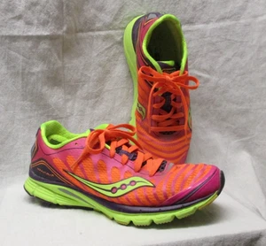 Orange Pink & Limette TENNISSCHUHE Größe 8,5 Saucony hell mehrfarbig Damenschuhe - Bild 1 von 9